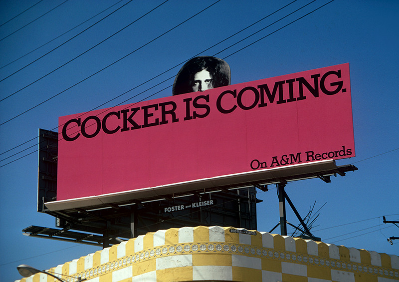 Joe Cocker Sunset Strip Billboard by Robert Landau