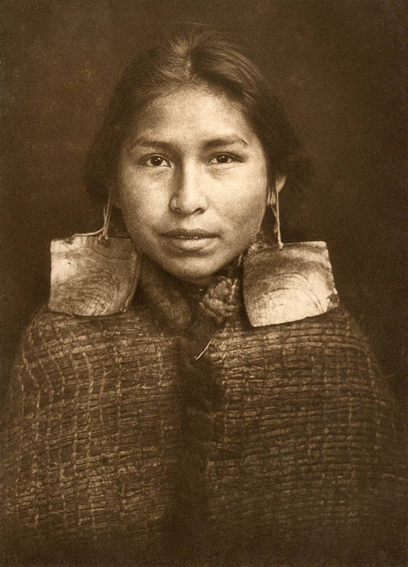 Tsawatenok Girl by Edward Curtis