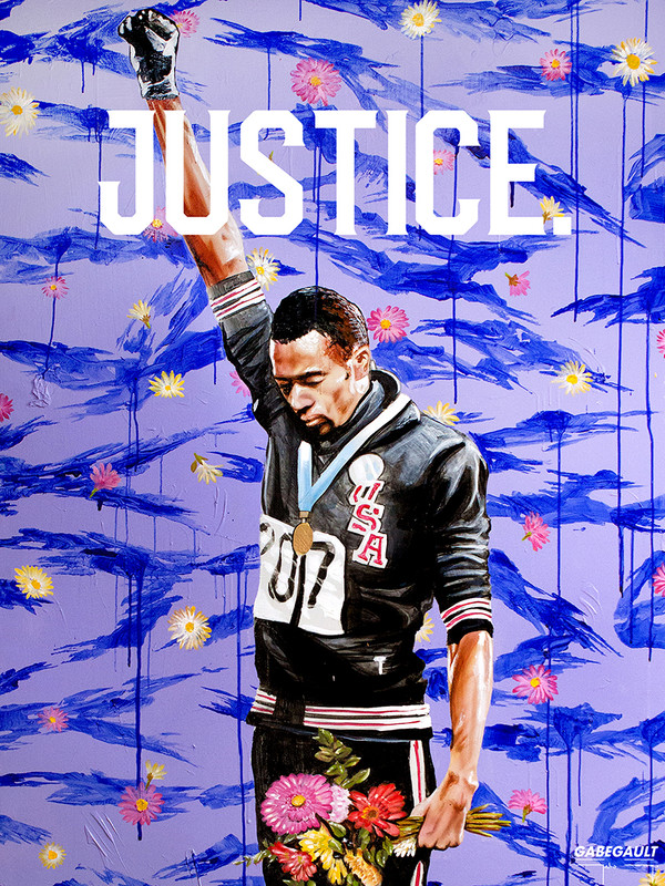 Tommie Smith Protest Art Poster by Gabe Gault