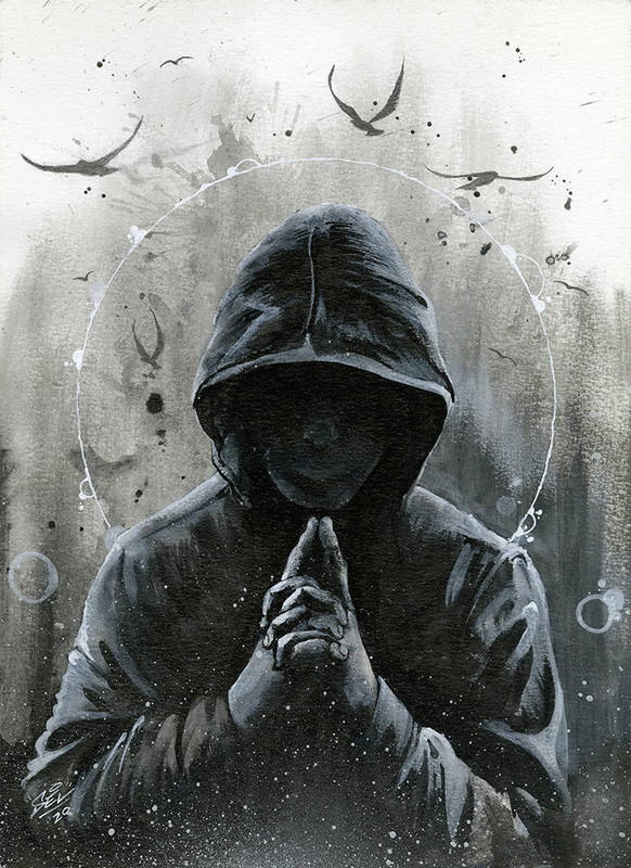 Meditative Hoodie by Marcel \'SEL\' Blanco