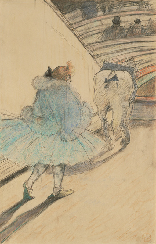 Au cirque: Entrèe en piste  by Henri de Toulouse-Lautrec