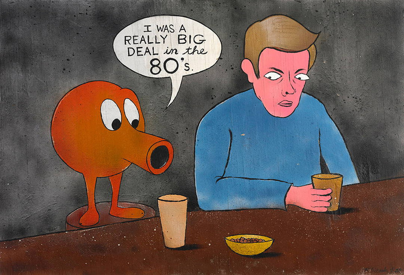 Big In The 80\'s by Rohitash Rao | Painting