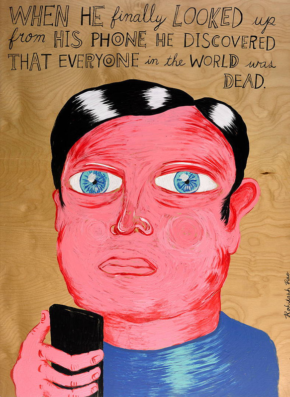 When He Looked Up... by Rohitash Rao | Painting