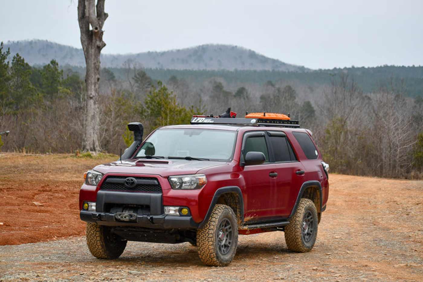 Image of LFD Off  Road Adjustable Hidden Winch Mount with Recovery Points - 5th Gen 4Runner 2010+.