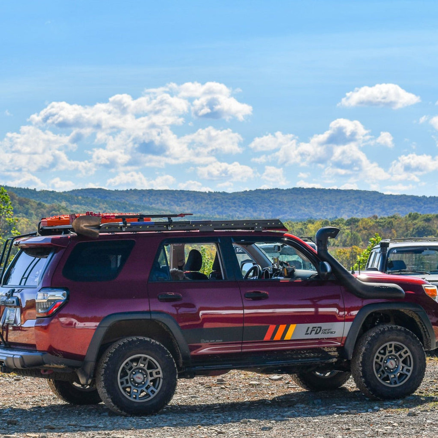 Image of LFD Off Road Full Roof Rack Lightforce 40" Combo - 5th Gen 4Runner.