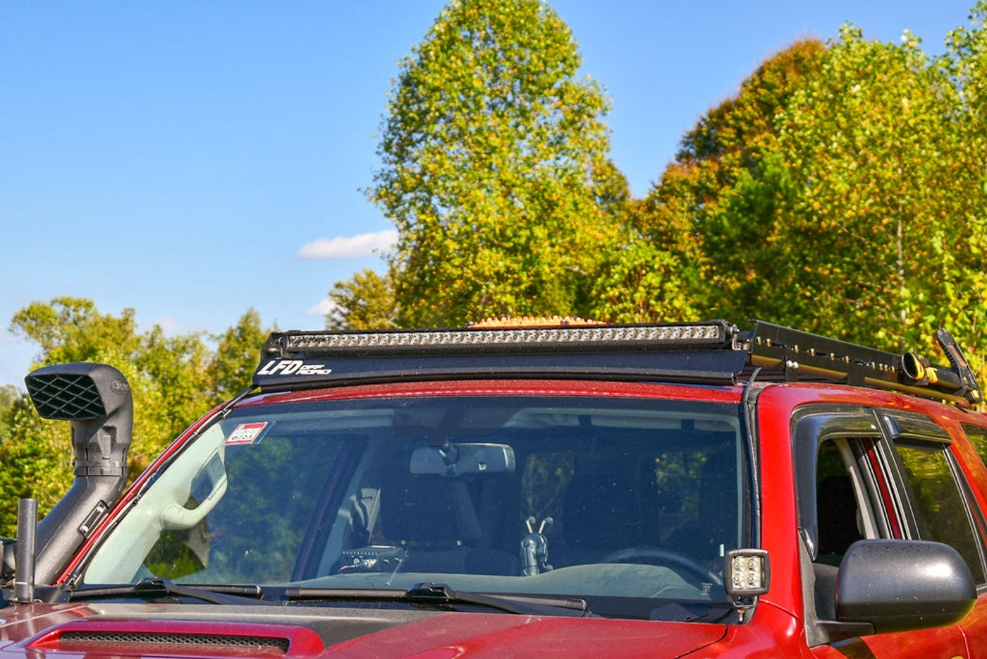 Image of LFD Off Road Full Roof Rack Lightforce 40" Combo - 5th Gen 4Runner.