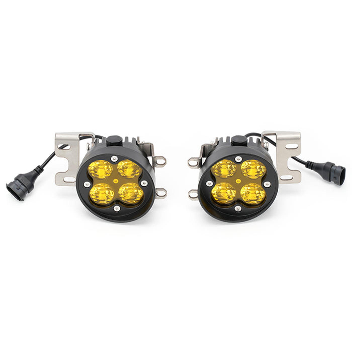 Image of Roxmad LED Fog Lights With Yellow Lens For 2005-Later Toyota Tacoma.