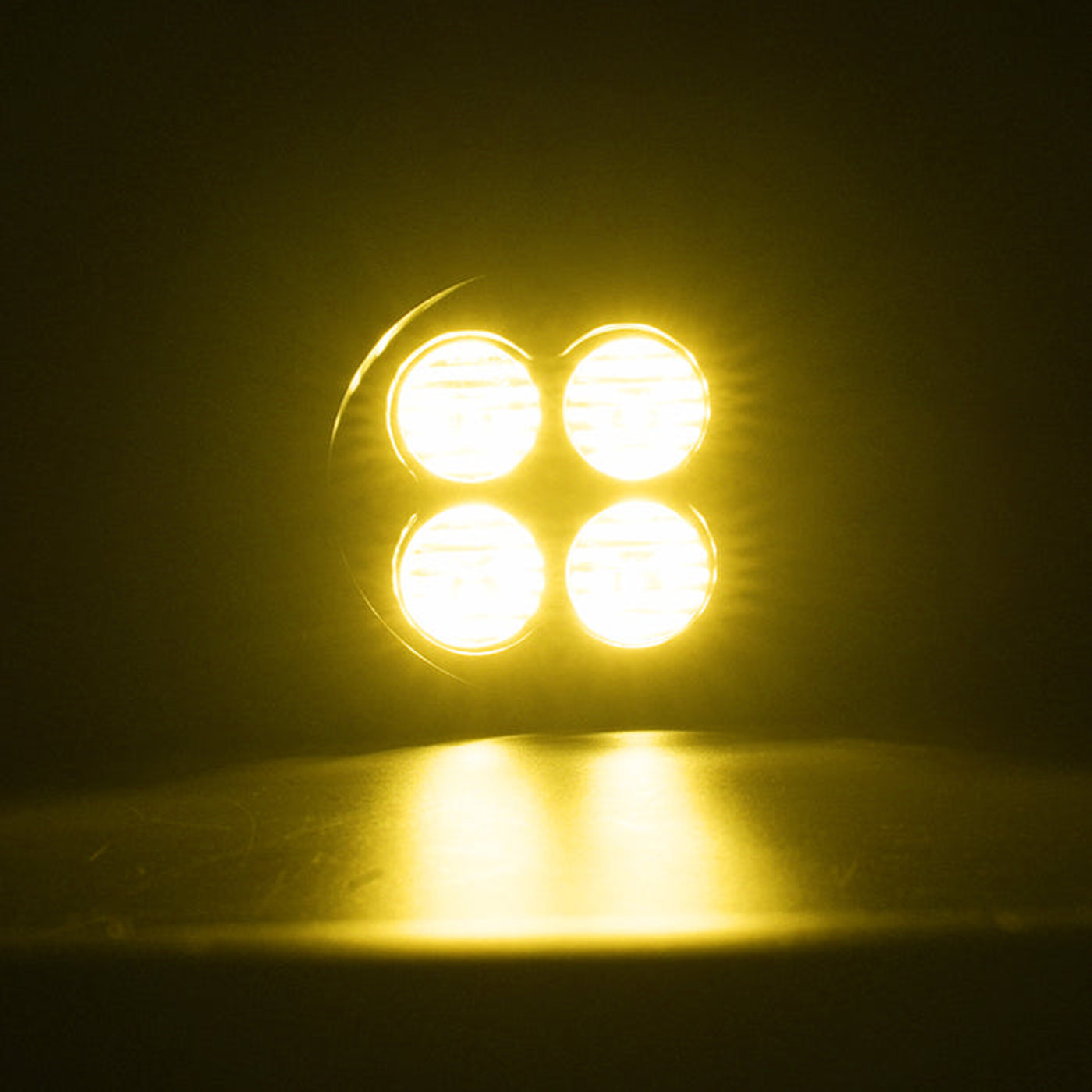 Image of Roxmad LED Fog Lights With Yellow Lens For 2005-Later Toyota Tacoma.