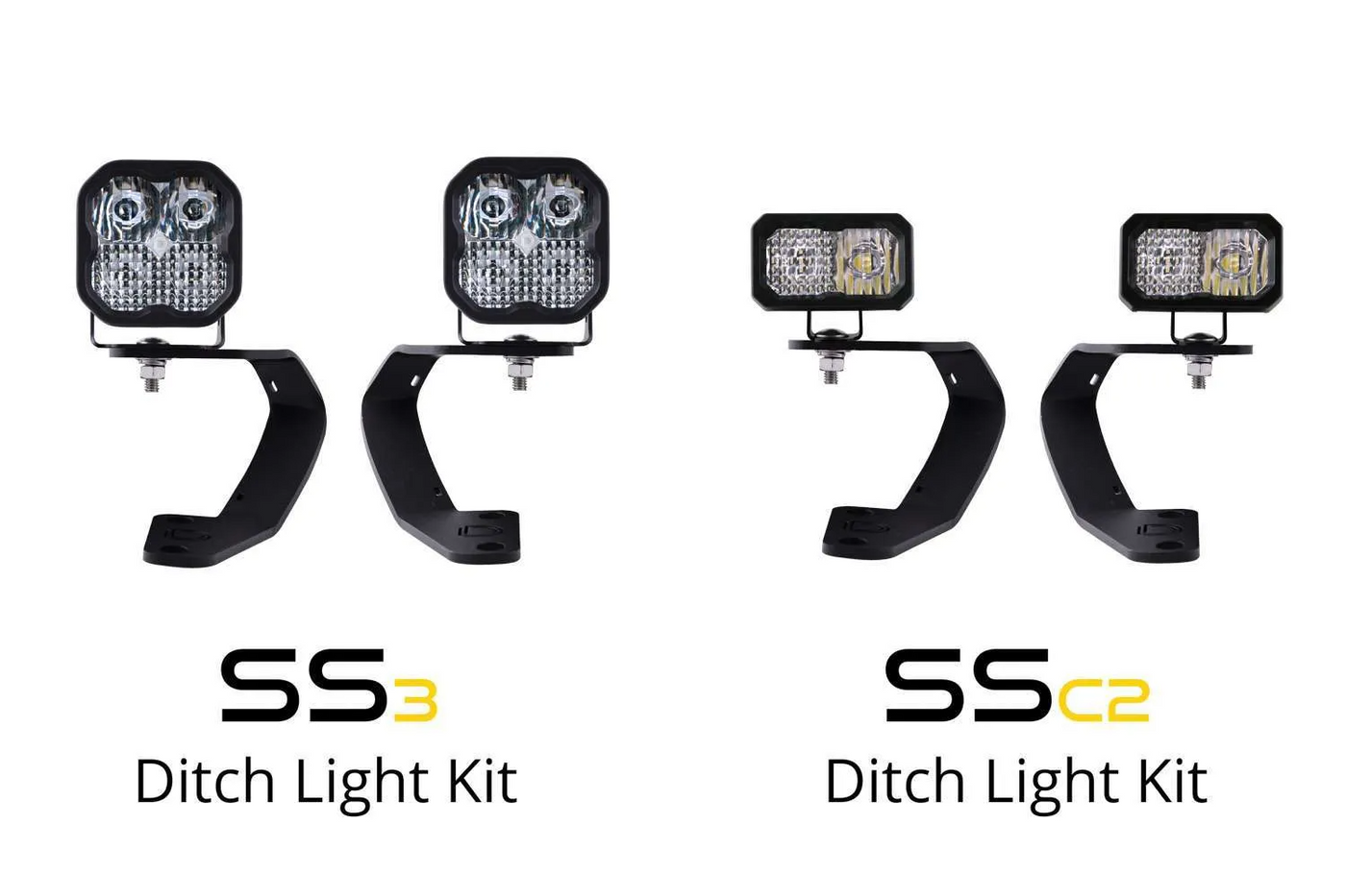 Image of Stage Series 2in LED Ditch Light Kit for 2010-2021 Toyota 4Runner Sport White Combo Diode Dynamics.