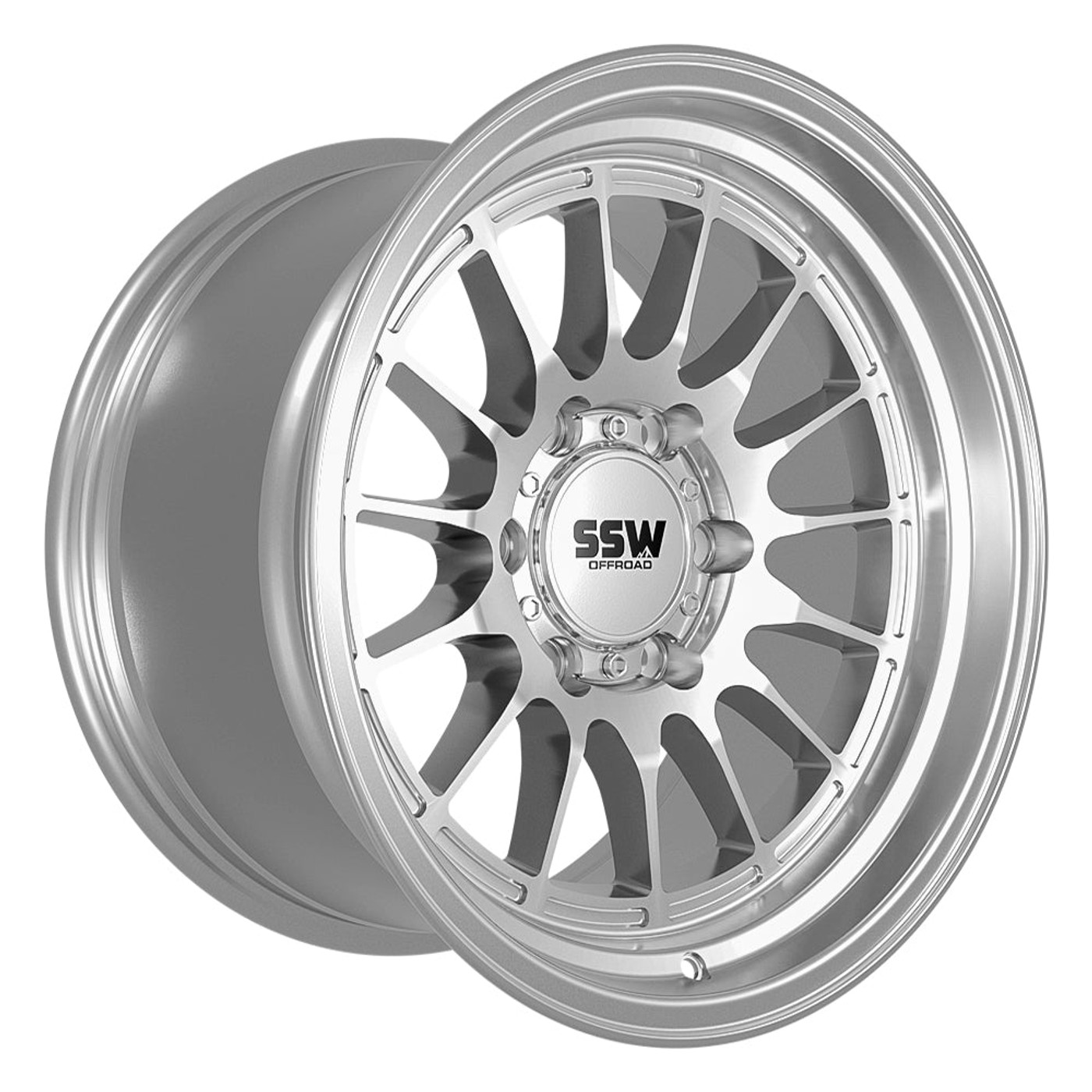 Image of SSW Offroad Wheels - DAKAR / MACHINED SILVER / 17X9.0 +0.