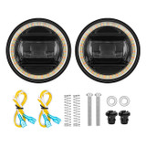Image of Roxmad Fog Light Assembly With Halo Ring DRL/Turn Signals For 2005-2011 Toyota Tacoma.