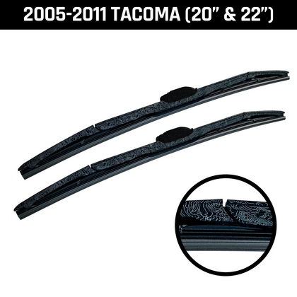 Image of 2005-2015 2nd Gen Toyota Tacoma Topographic Wiper Blade Set.