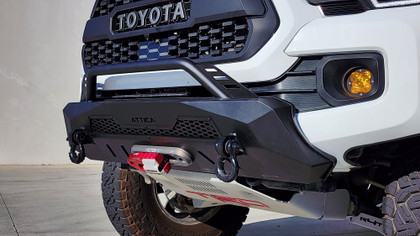 Image of Attic 4X4 Steel Winch Front Bumper for Toyota Tacoma 2016-2023.