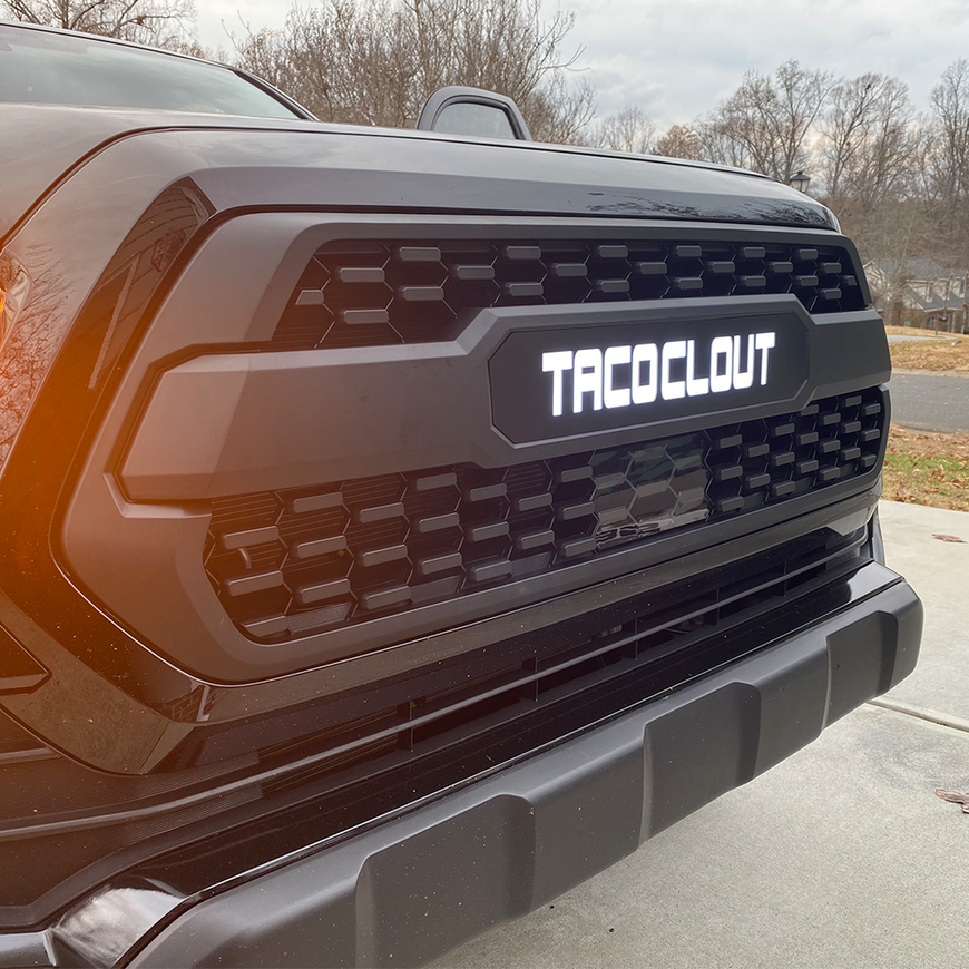 Custom LED Backlit TRD Pro Style Grille for 2016-2023 Tacoma