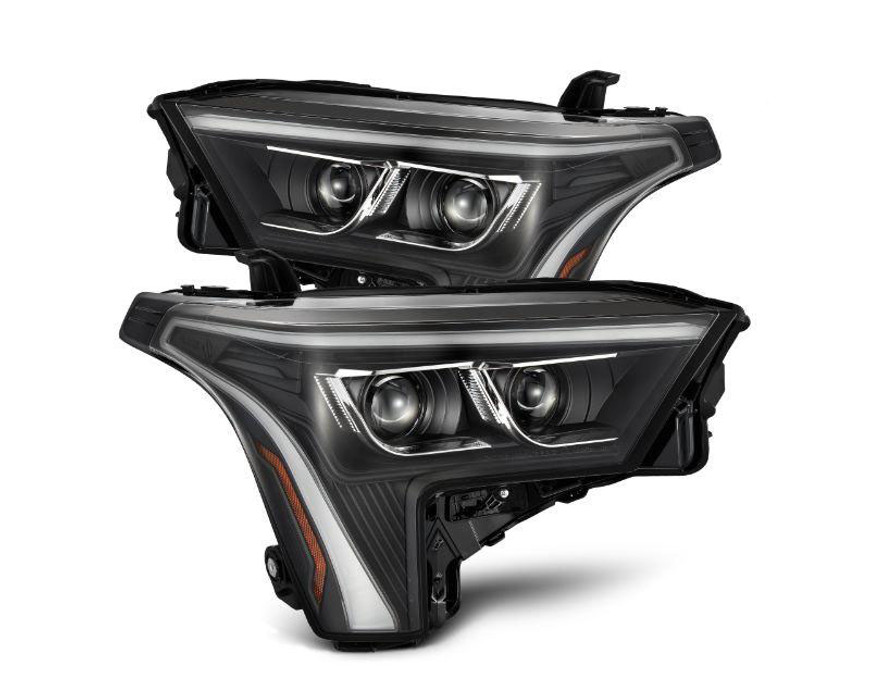 Image of LUXX Series Projector Headlights Black w/ White DRL Toyota Tundra 2022-2023 AlphaRex.