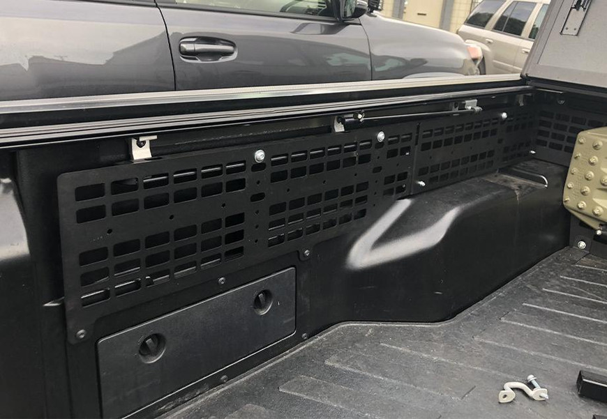 Image of 2005-2022 TOYOTA TACOMA BED MOLLE SYSTEM FOR BAKFLIP COVER ONLY.