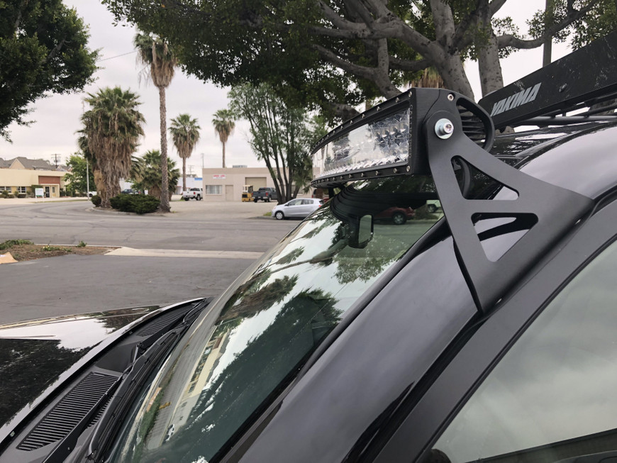 Image of 2003-2022 TOYOTA 4RUNNER 52" CURVED LED LIGHT BAR ROOF BRACKETS KIT.