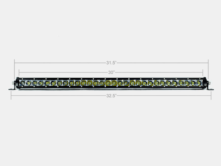 Image of 32" Slim Single Row LED Bar (Amber).
