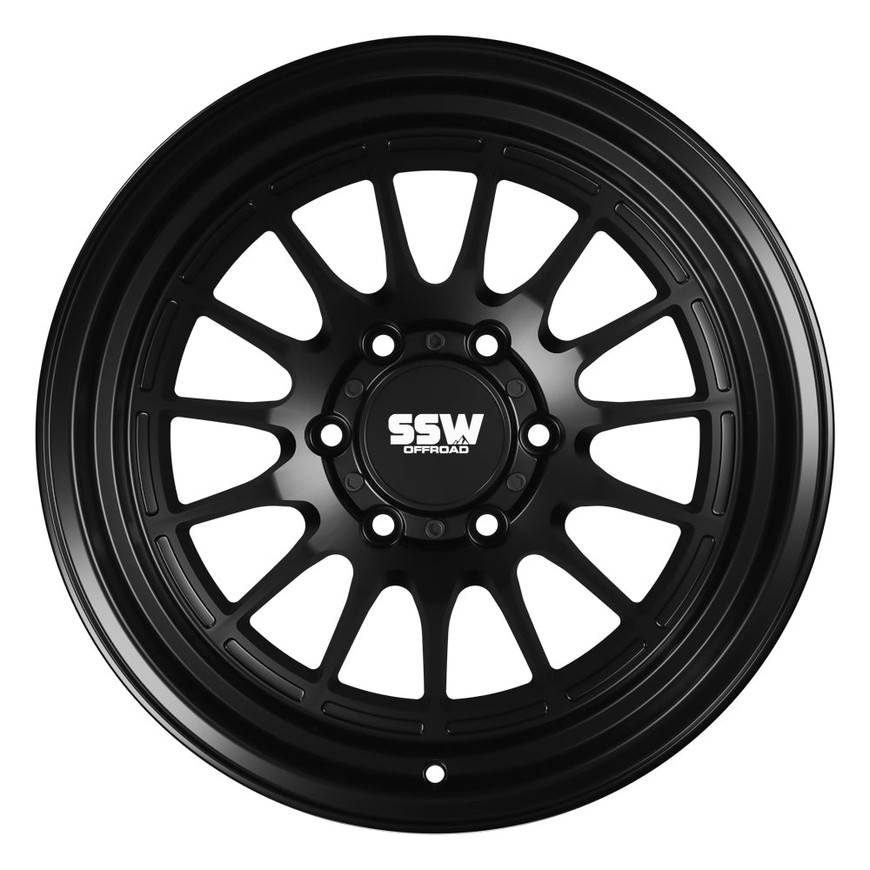 Image of SSW Offroad Wheels - DAKAR / MATTE BLACK / 17X9.0 +0.