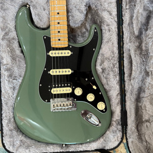 Fender American Professional Stratocaster HSS Shawbucker with Maple Fretboard - Antique Olive Fender American Professional Stratocaster HSS Shawbucker with Maple Fretboard - Antique Olive