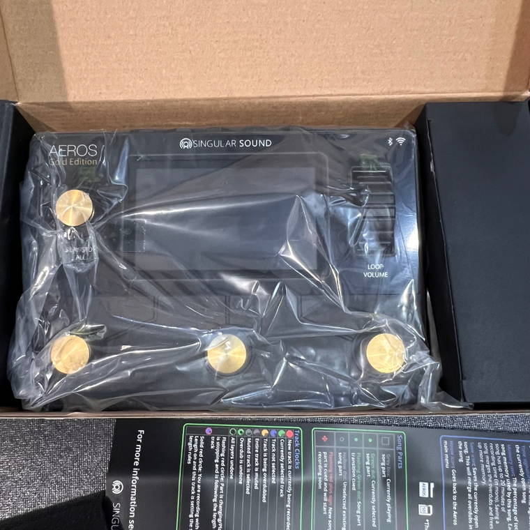 Singular Sound Aeros Loop Studio Pedal-Gold Edition
