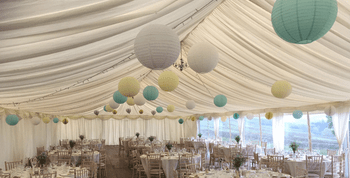 Design Ideas for Hanging Paper Lanterns in your Wedding Marquee