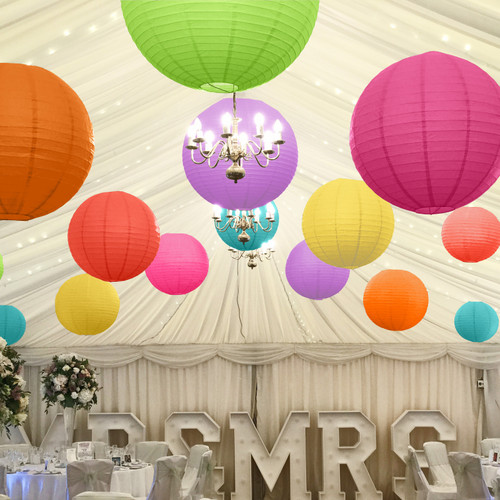 Coloured sale paper lanterns