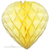 Lemon Yellow Honeycomb Heart