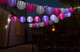 Lilac Nylon Hanging Lantern for outdoor parties and weddings