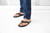 Padre Black men's leather flip flop lifestyle image