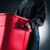 Rubbermaid Square BRUTE Container - 106 Ltr - Red