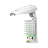White CirculAir 90 Dispenser Angled Left with Cover Open to Show an Installed Refill