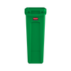 FG354007GRN - Rubbermaid Slim Jim with Venting Channels & Recycling Logo