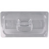 Rubbermaid Hard Cover 1/3 With Peg Hole - Clear