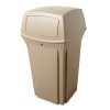 Rubbermaid Ranger Container W/2 Door Top 132.5 L - Beige - FG843088BEIG