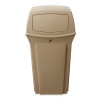 Rubbermaid Ranger Container W/2 Door Top 132.5 L - Beige - FG843088BEIG