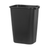 Rubbermaid Rectangular Wastebasket - 39 Ltr - Black - FG295700BLA