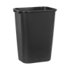 FG295700BLA - Rubbermaid Rectangular Wastebasket - 39 Ltr - Black