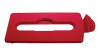 Rubbermaid Slim Jim Recycling Station Stream Topper - Red Paper Slot Lid