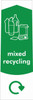 Slim Waste Stream Sticker - Mixed Recycling