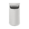 FGSO8SSSPL - Rubbermaid Half-Round Bin with Flat Top - 34 Ltr - Stainless Steel