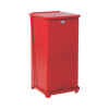 Rubbermaid FGST24EPLRD - Defender Square Pedal Bin with Plastic Liner - 49 Ltr - Red
