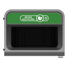 2154765 - Configure Container with Mixed Recycling Label -125 Ltr - Green - Overhead Showing Label & Aperture