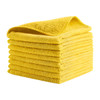 Rubbermaid HYGEN R-40 Recycled Microfibre Cloth - Yellow - 1820580 - Pile of Cloths