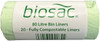 PMCBIO80 - Biosac Compostable Bin Liner - 80 Ltr - Roll of 20