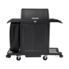 Rubbermaid Full Size Housekeeping Cart with Locking Doors & Security Hood - 2202587