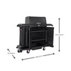 2202587 - Rubbermaid Full Size Housekeeping Cart with Locking Doors & Security Hood - Dimensions