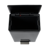Overhead Image of the Rubbermaid Elite Pedal Bin with it's Lid Open