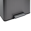Rubbermaid Elite Dual Stream Pedal Bin - 39 Ltr - Charcoal - 2145987 - Close-Up of Pedal
