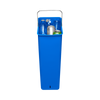 Image of Removable Blue Bucket Filled with Recyclable Waste and Handle Extended